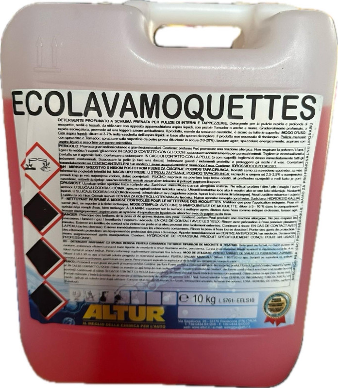 Ecolavamoquettes - Sredstvo za dubinsko usisivanje 10L